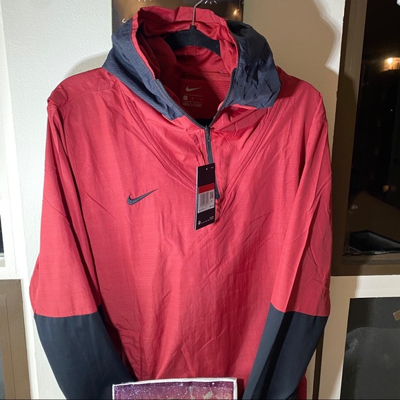 Nike Other - 🆕 Nike	Football Hooded Pull-Over	Red- Large